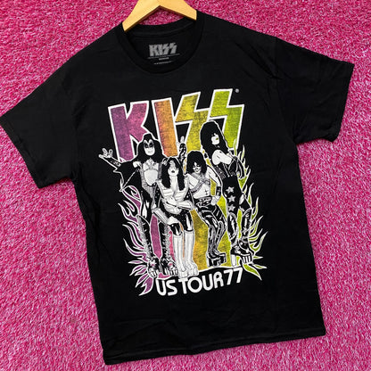 Kiss Tour 1977 Poster Tshirt size Medium
