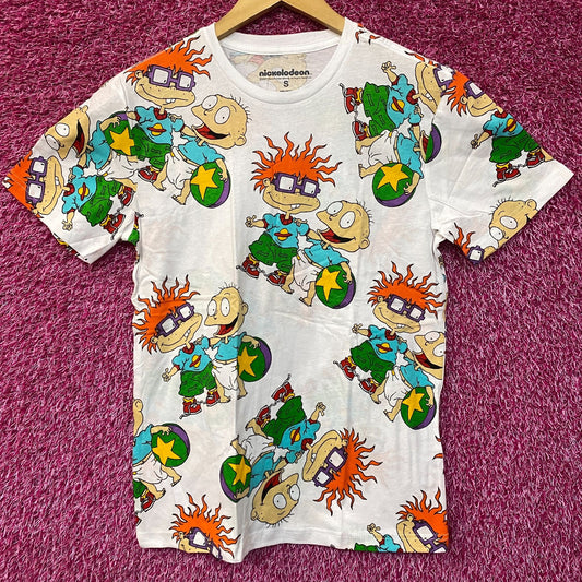 Nickelodeon Rugrats Tommy and Chucky all over print Tshirts size Small