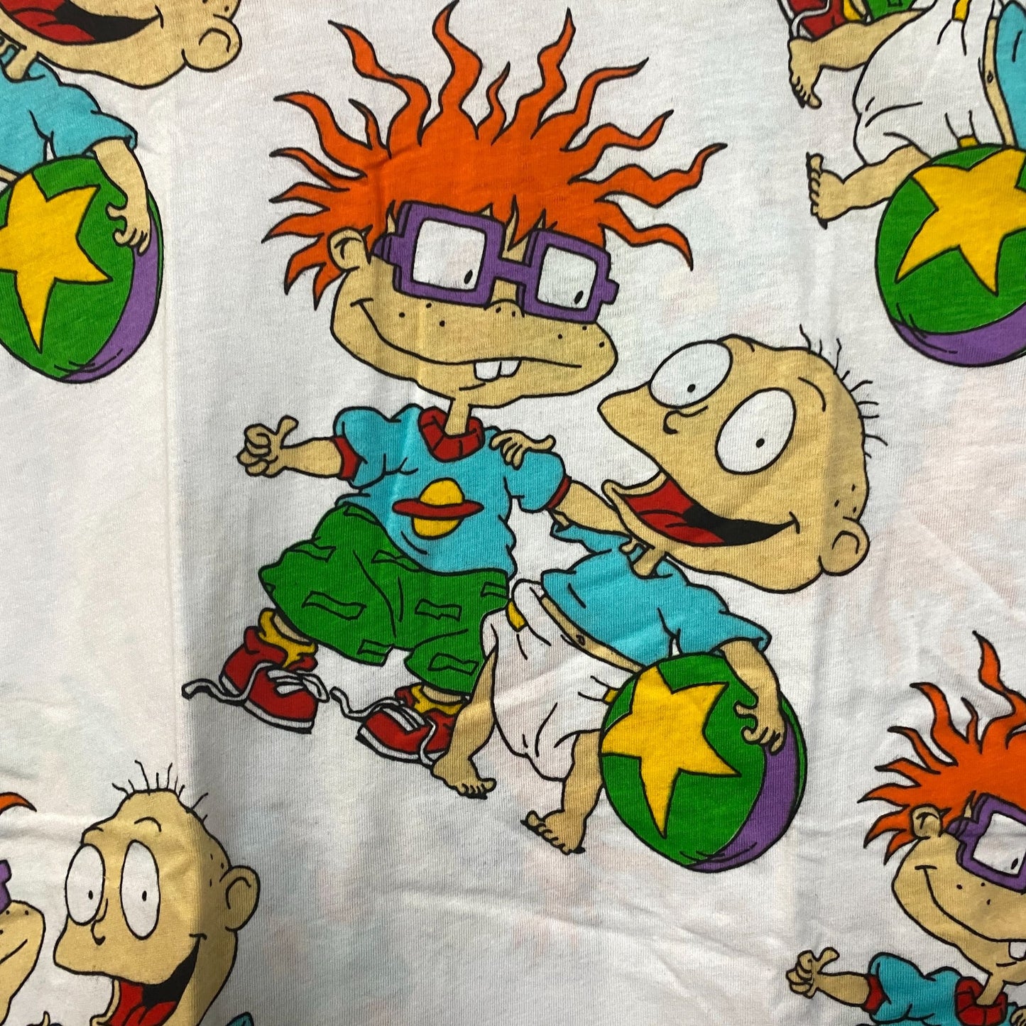 Nickelodeon Rugrats Tommy and Chucky all over print Tshirts size Small
