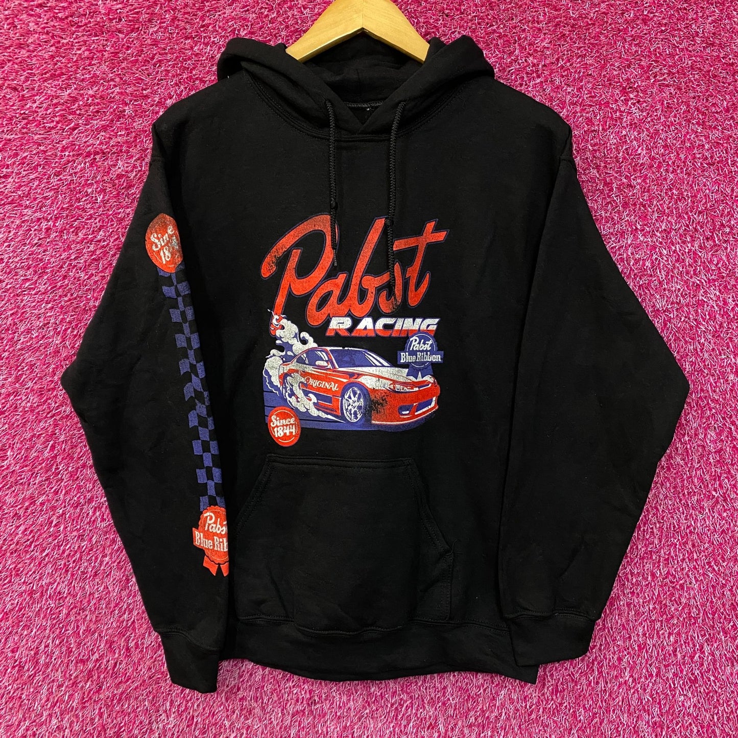 Pabst Blue Ribbon Racing Since 1844 Hoodie Medium