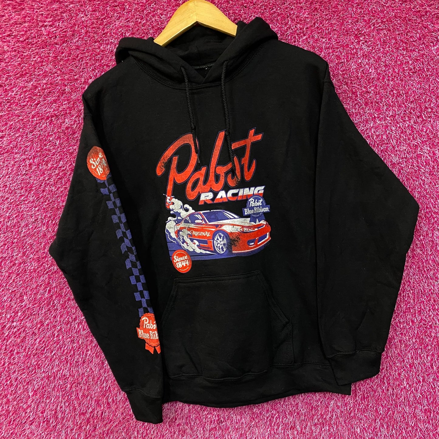 Pabst Blue Ribbon Racing Since 1844 Hoodie Medium