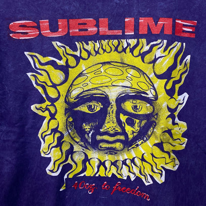 Sublime 40 Oz. To Freedom Sun Logo Graphic T-Shirt Medium