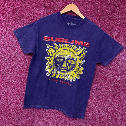 Sublime 40 Oz. To Freedom Sun Logo Graphic T-Shirt Medium