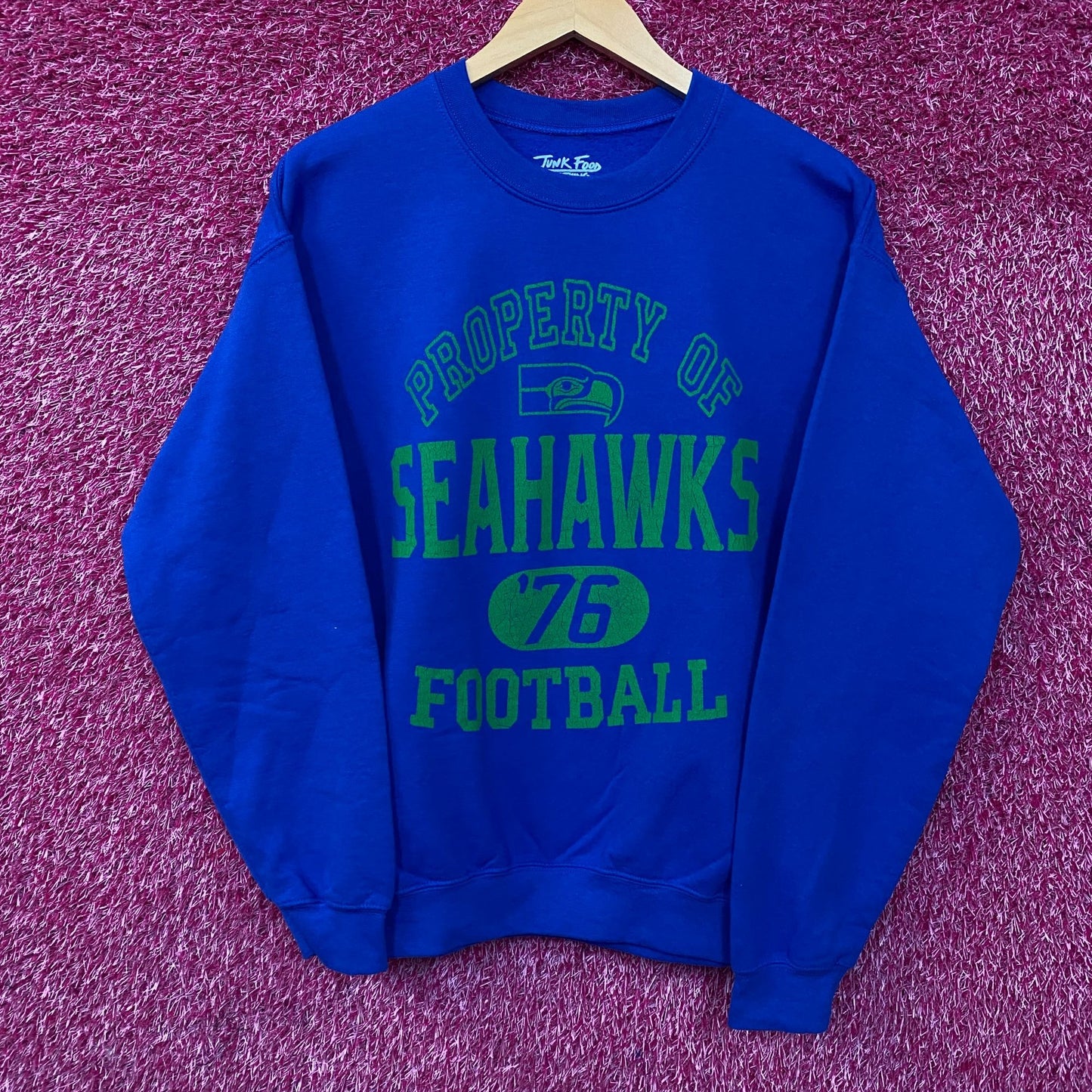 Junk Food Clothing Seattle Seahawks NFL Crewneck Sweatshirt Small