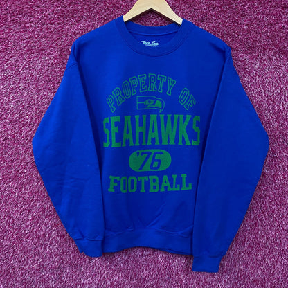 Junk Food Clothing Seattle Seahawks NFL Crewneck Sweatshirt Small