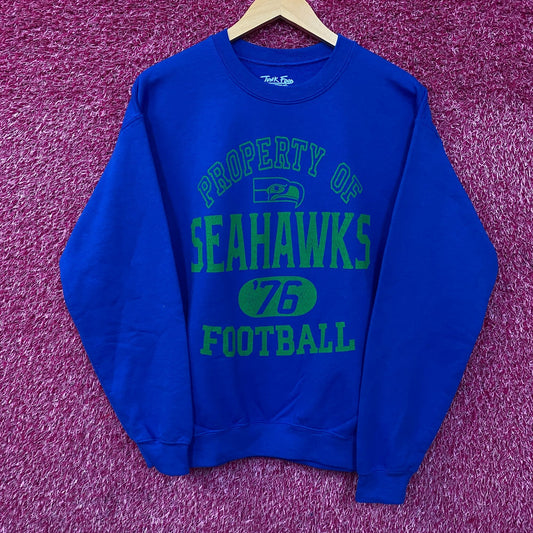 Junk Food Clothing Seattle Seahawks NFL Crewneck Sweatshirt Small