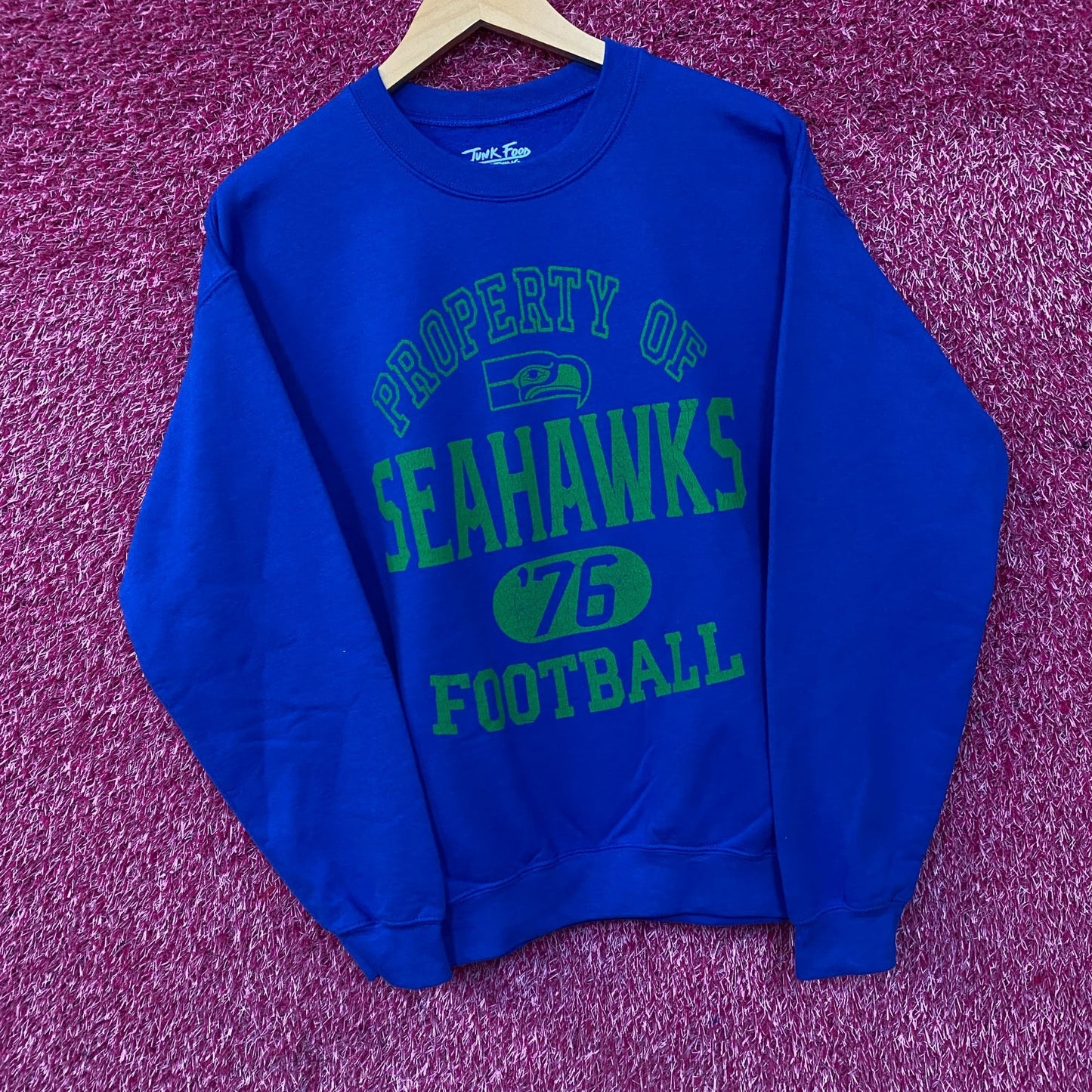 Junk Food Clothing Seattle Seahawks NFL Crewneck Sweatshirt Small
