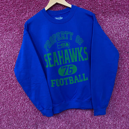 Junk Food Clothing Seattle Seahawks NFL Crewneck Sweatshirt Small