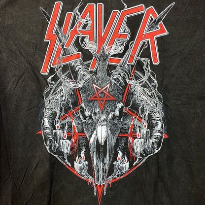 Slayer Goat Pentagram Pigment-Dyed T-Shirt 2XL