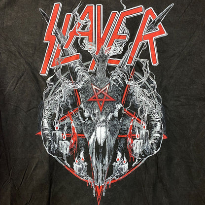 Slayer Goat Pentagram Pigment-Dyed T-Shirt 2XL