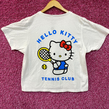 Hello Kitty Tennis Club Sanrio Kawaii Sport Promo Crop Top L