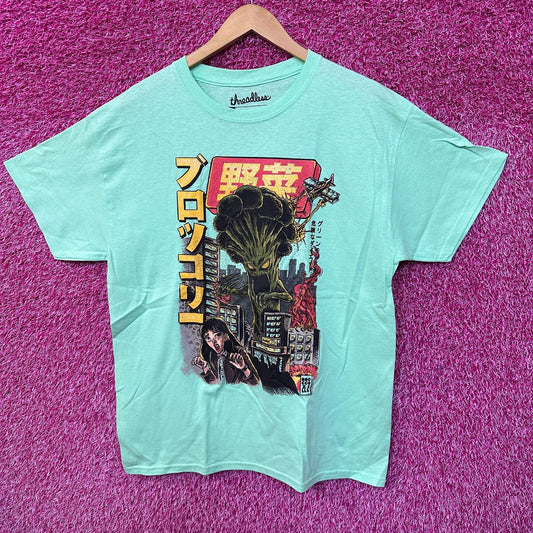 The Broccozilla Kaiju Anime Pop Art Threadless Tee L