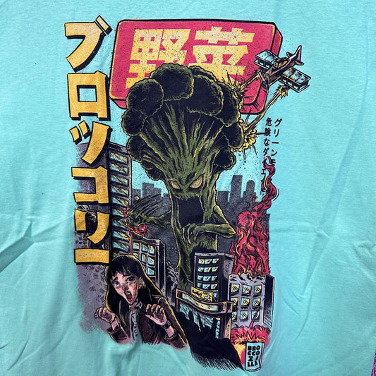 The Broccozilla Kaiju Anime Pop Art Threadless Tee L