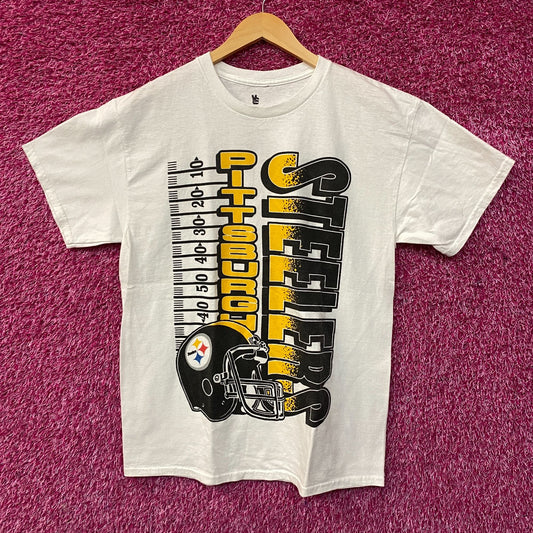 Junk Food Clothing Pittsburgh Steelers NFL Retro White T-Shirt Medium