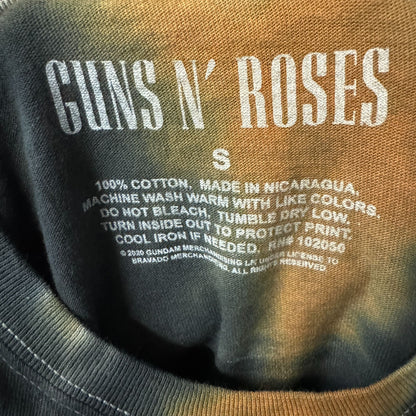 Guns N’ Roses Leopard Print Big Rose Hard Rock Tie Dye Small