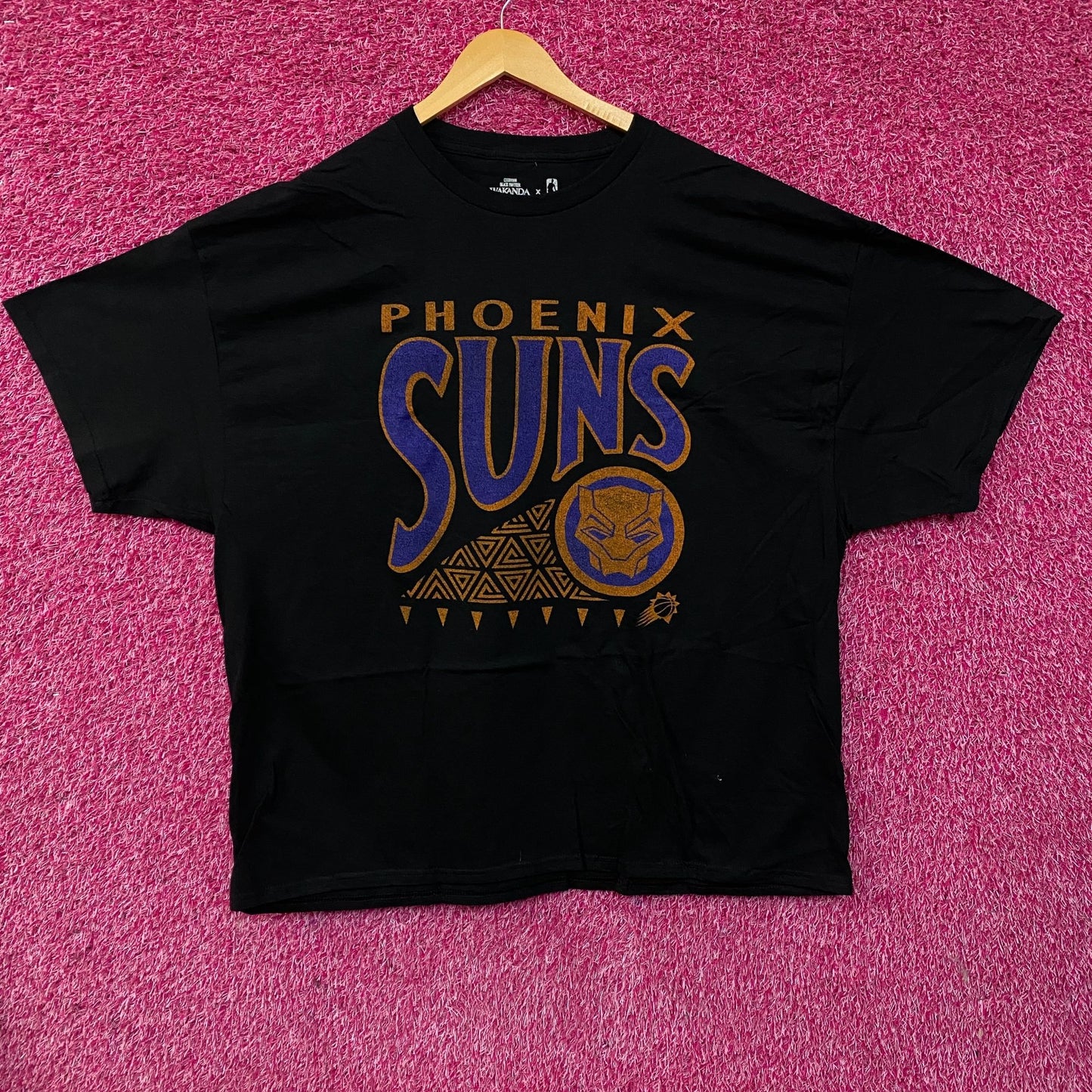 Junk Food Phoenix Suns NBA x Marvel Black Panther Wakanda Forever T-Shirt 3XL