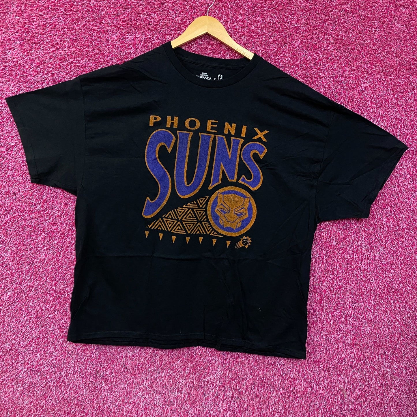 Junk Food Phoenix Suns NBA x Marvel Black Panther Wakanda Forever T-Shirt 3XL