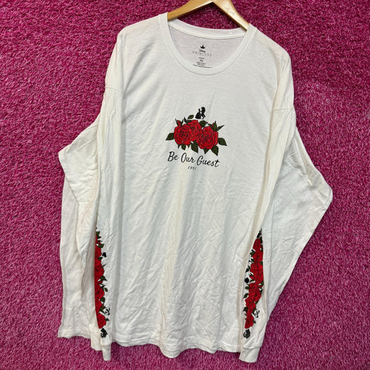 Beauty and the Beast Be Our Guest l/s Tshirt size 2XL