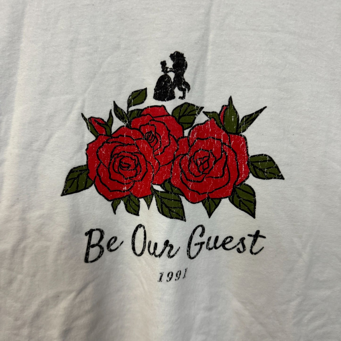 Beauty and the Beast Be Our Guest l/s Tshirt size 2XL