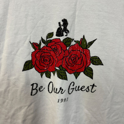 Beauty and the Beast Be Our Guest l/s Tshirt size 2XL