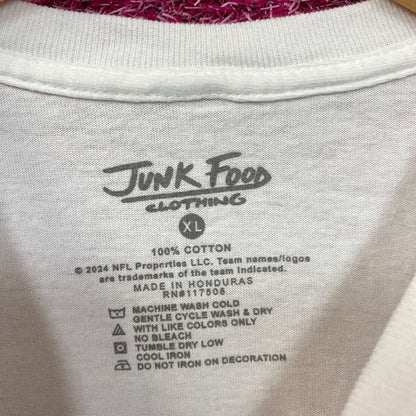 Junk Food NFL Houston Texas Throwback Helmet Logo T- Shirt XL