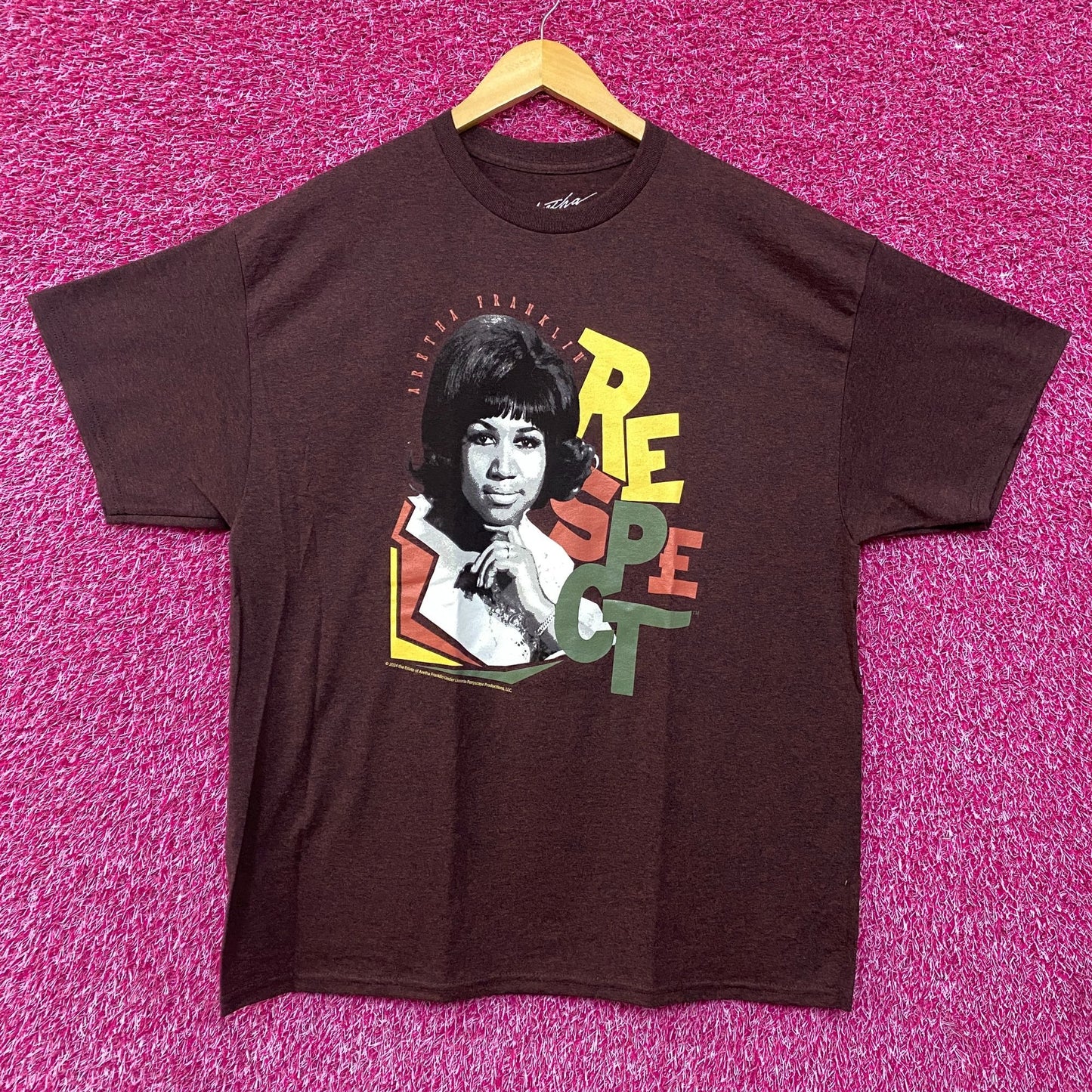 Aretha Franklin Queen Of Soul Respect T-Shirt XL
