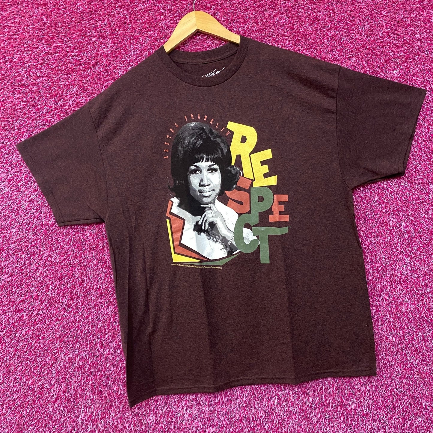 Aretha Franklin Queen Of Soul Respect T-Shirt XL
