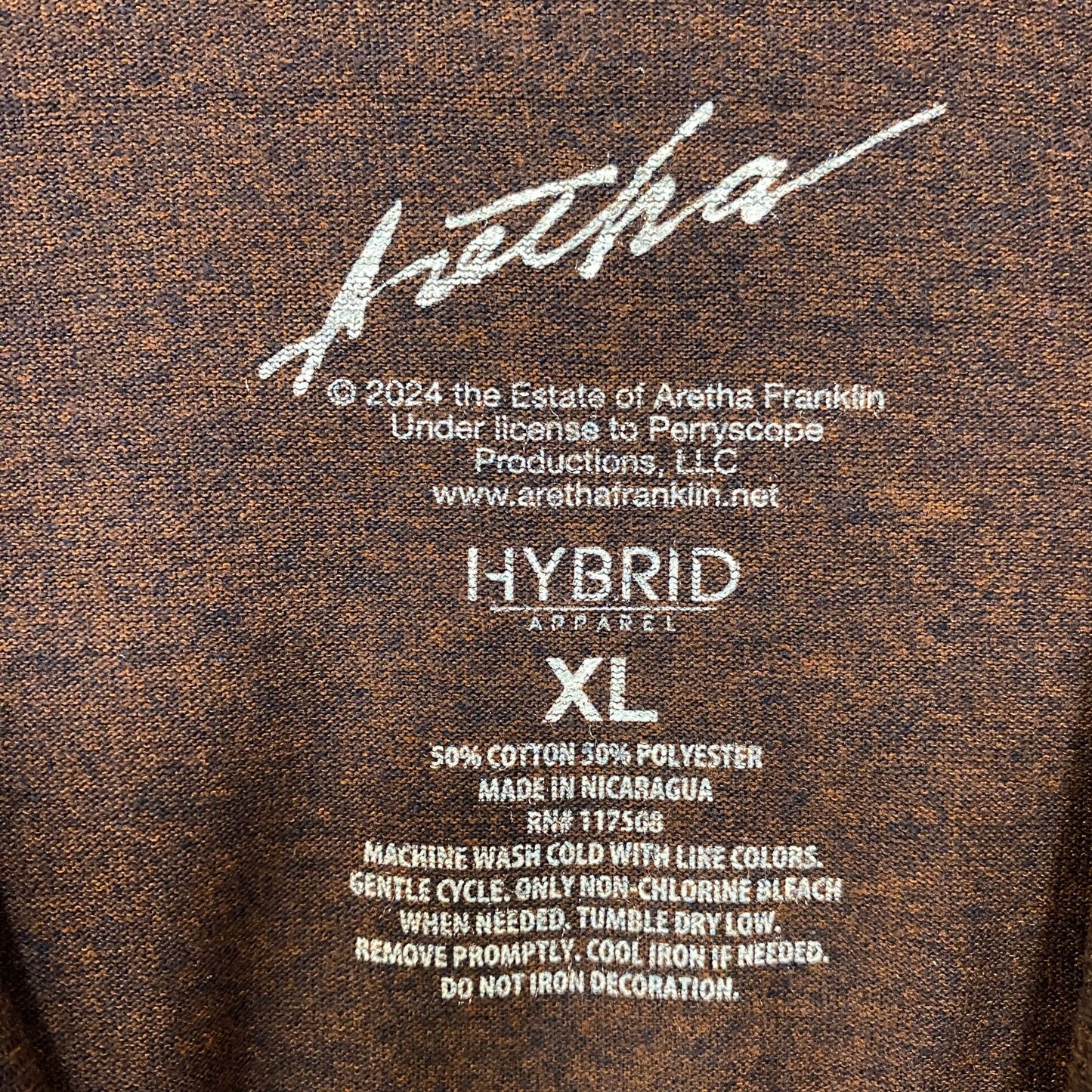 Aretha Franklin Queen Of Soul Respect T-Shirt XL