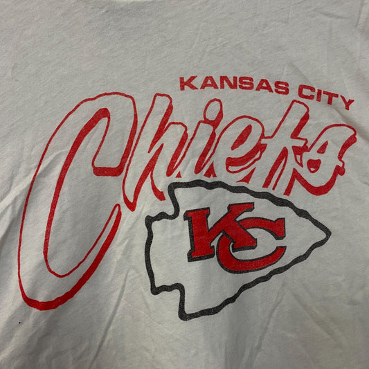 Junk Food NFL Kansas City Chiefs Long Sleeve Cropped T-Shirt Large