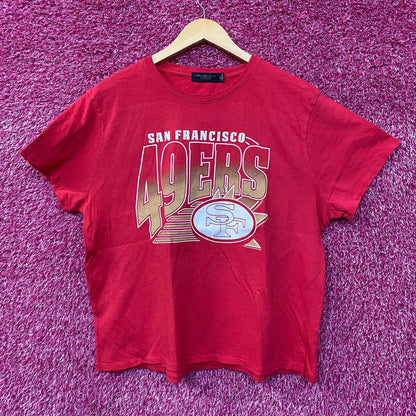 Junk Food NFL San Francisco 49ers Women Red Short top XL