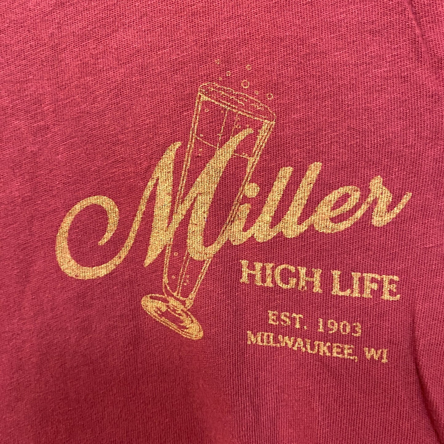 Junk Food Clothing Miller High Life Sportsman's Club T-Shirt Small