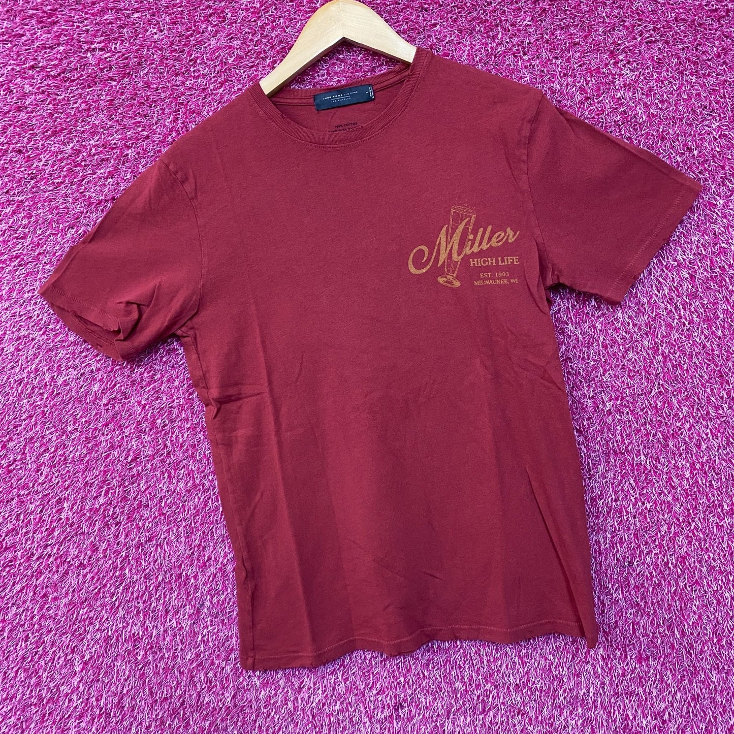 Junk Food Clothing Miller High Life Sportsman's Club T-Shirt Small
