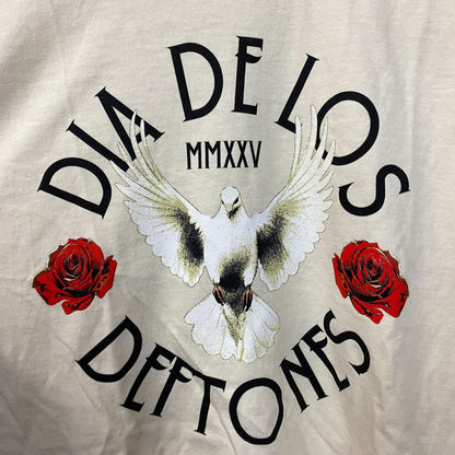 Dia de los Deftones 2025 Music Festival Dove T-Shirt Small