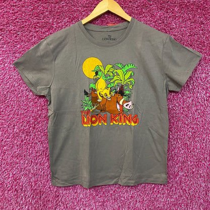 Disney The Lion King Timon , Pumbaa & Simba Animated Movie T-Shirt Large