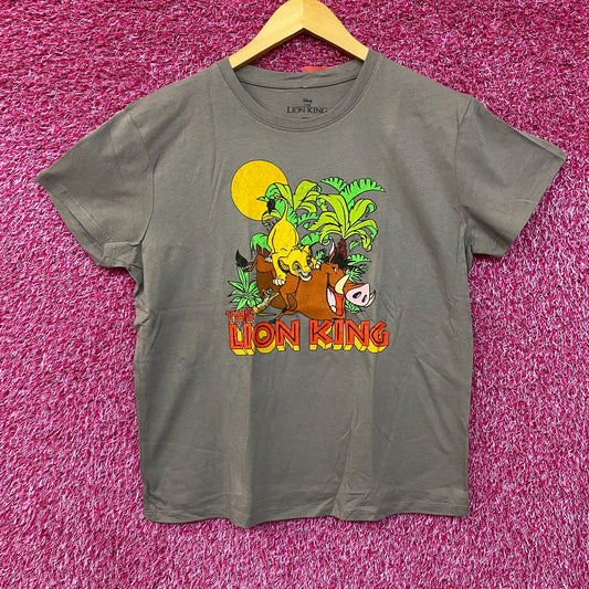 Disney The Lion King Timon , Pumbaa & Simba Animated Movie T-Shirt Large