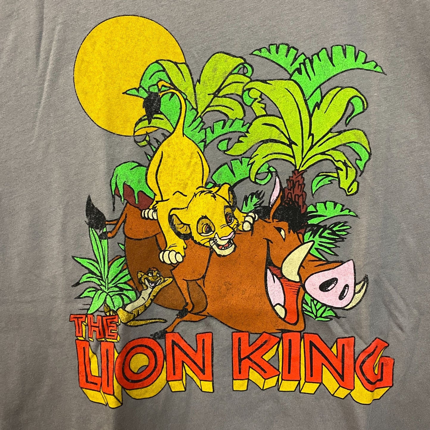 Disney The Lion King Timon , Pumbaa & Simba Animated Movie T-Shirt Large
