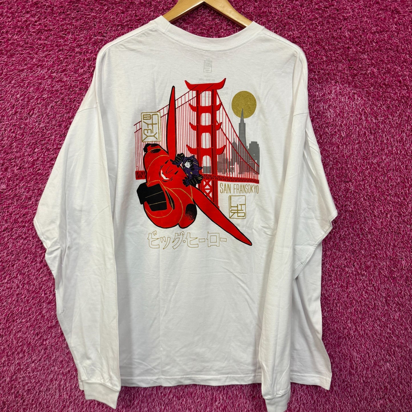 Big hero 6 Baymax Sanfransokyo long sleeve size 2xl