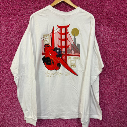 Big hero 6 Baymax Sanfransokyo long sleeve size 2xl