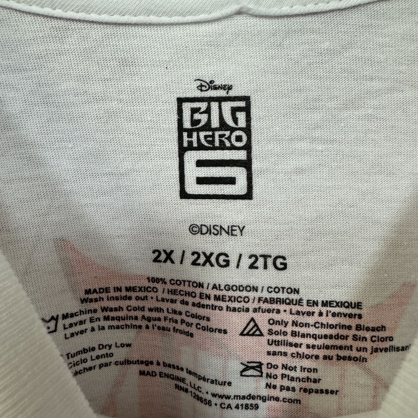 Big hero 6 Baymax Sanfransokyo long sleeve size 2xl