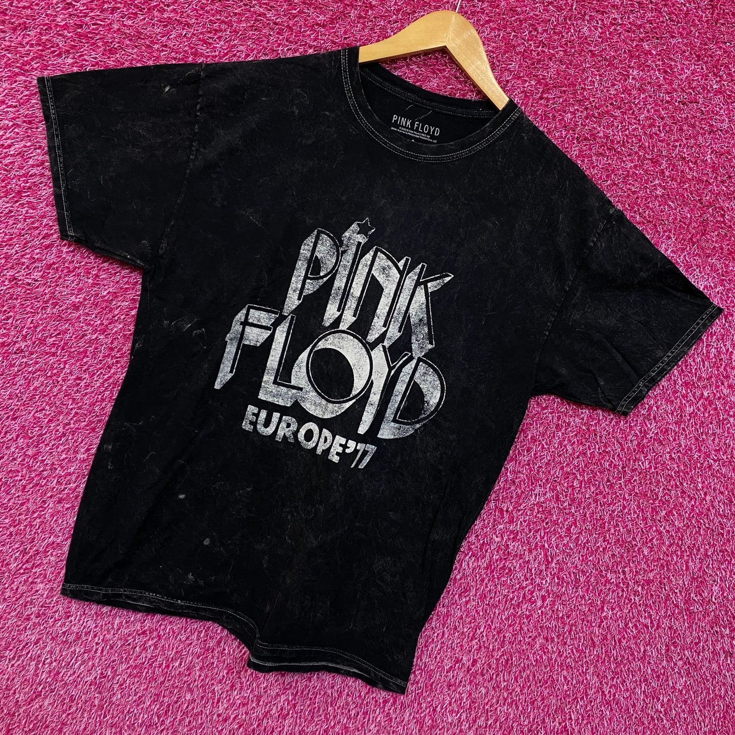 Pink Floyd Europe 77 Mineral wash Rock Tshirt size Large