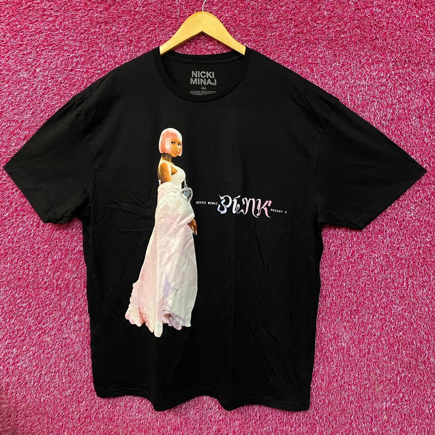 Nicki Minaj Pink Friday 2 Album Cover Graphic T-Shirt 2XL