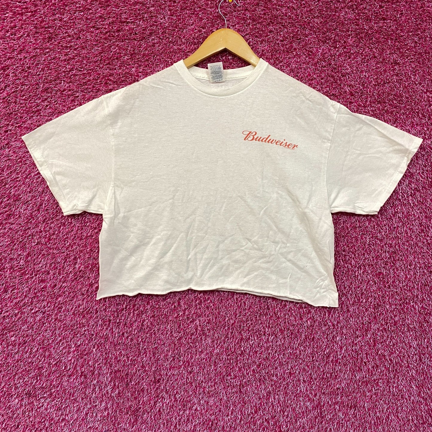 World Renowned Budweiser King Of Beers Crop Top Promo T-Shirt Large