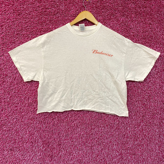 World Renowned Budweiser King Of Beers Crop Top Promo T-Shirt Large