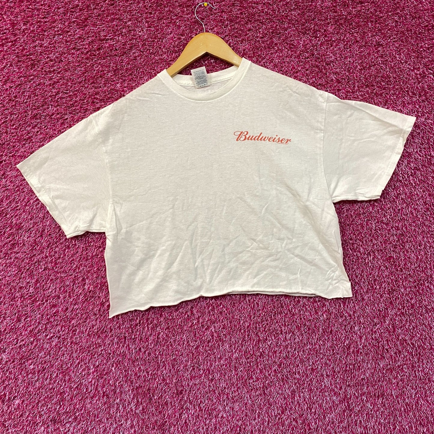 World Renowned Budweiser King Of Beers Crop Top Promo T-Shirt Large