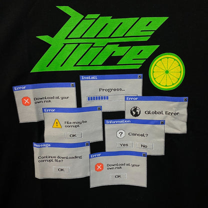 LimeWire "Download at Your Own Risk" Graphic T-Shirt 2XL