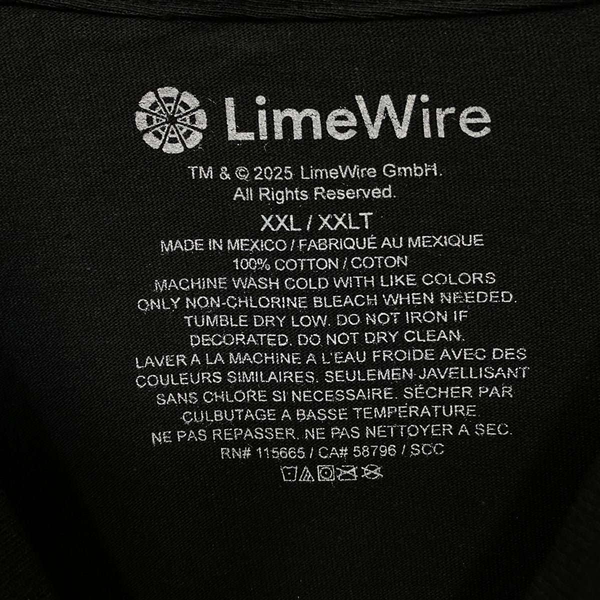 LimeWire "Download at Your Own Risk" Graphic T-Shirt 2XL