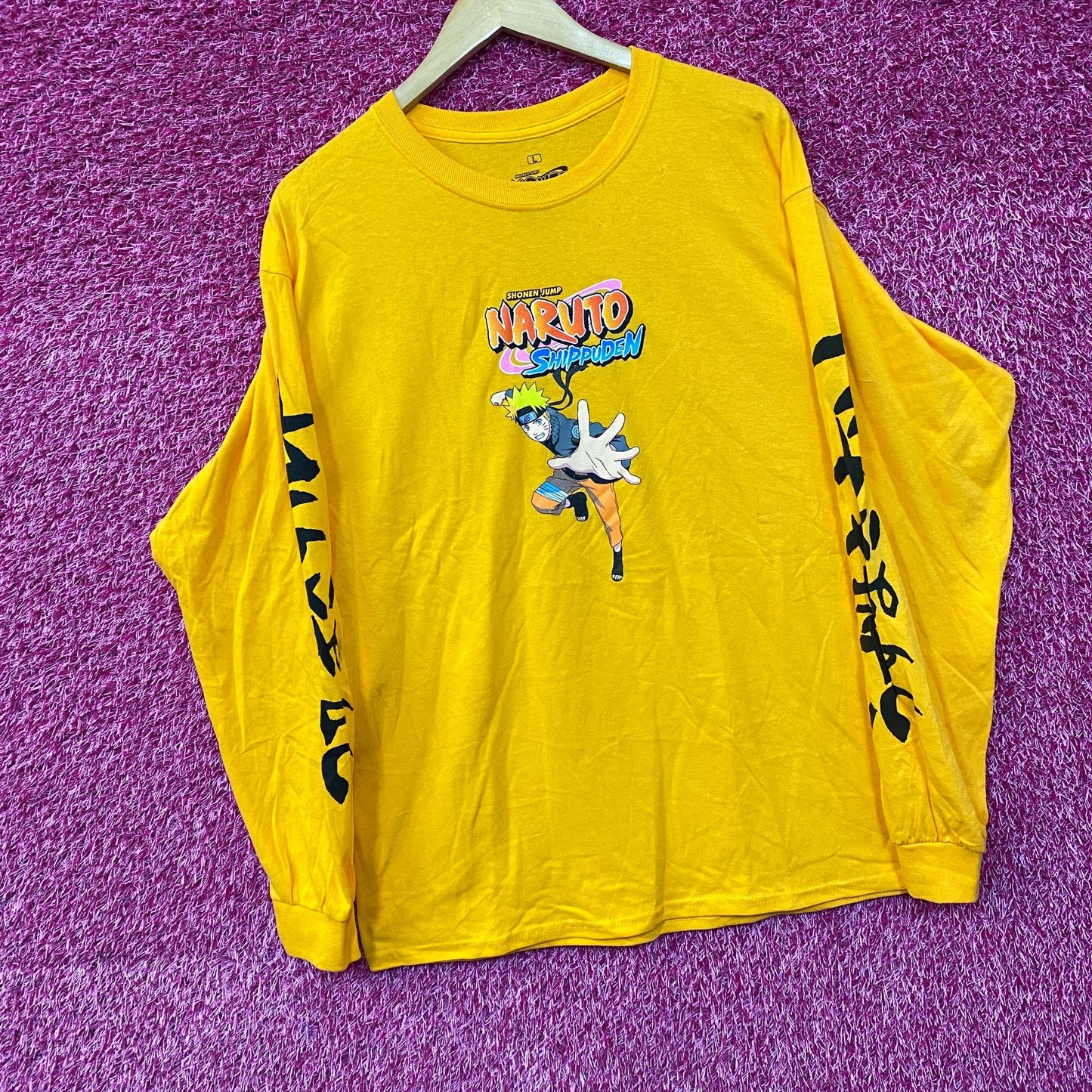 Naruto Shippuden Naruto Uzumaki long Sleeve Anime T-Shirt large