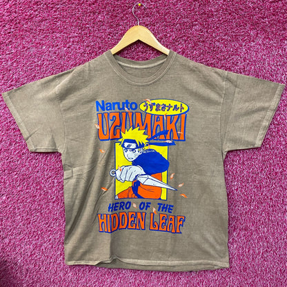 Naruto Uzumaki Hero Of The Hidden Leaf Anime T-Shirt XL