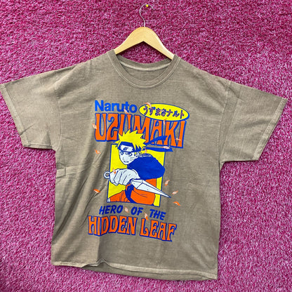Naruto Uzumaki Hero Of The Hidden Leaf Anime T-Shirt XL