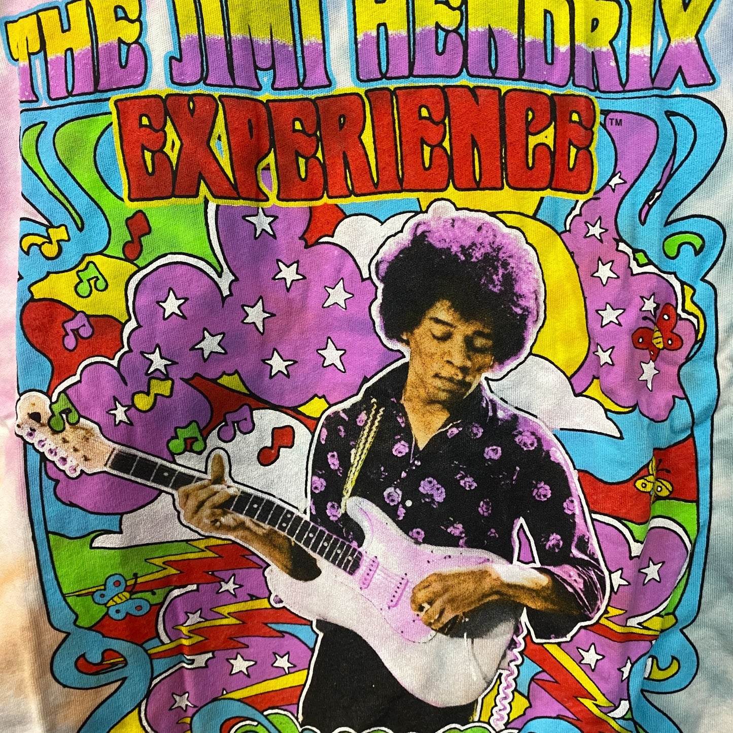 Jimi Hendrix Ready Steady Go 1966 Vintage Tie Dye Tee Medium